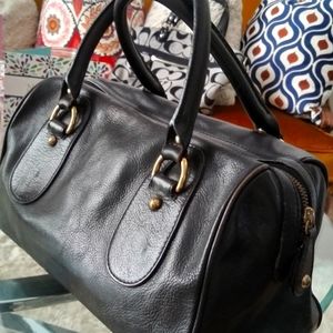 Banana Republic genuine cow leather boston satchel